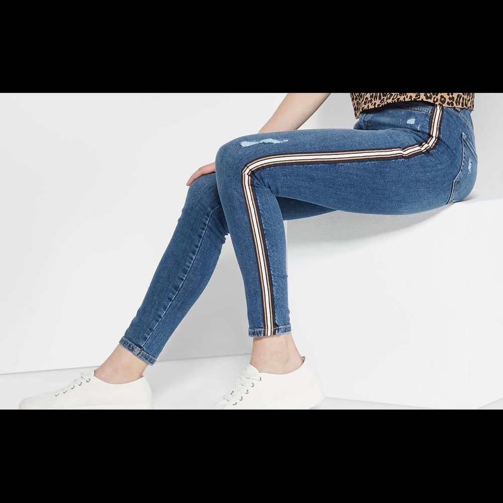 Women’s High Rise Wild Fable Skinny Jeans Sz 10 Ankle Length A3